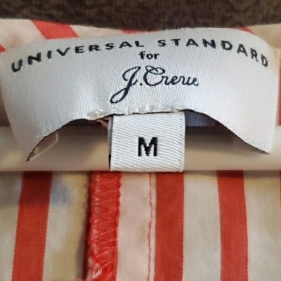 Universal Standard x J Crew Striped Poplin Tie Sleeve Top - Picture 8 of 9